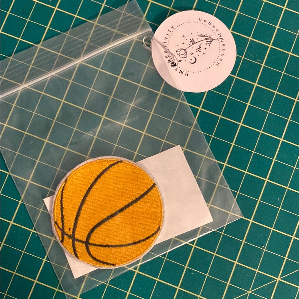 Basketball Iron-On Patch